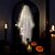 abordables Éclairage intérieur et pour la fête-Miroir holographique fantôme d'Halloween avec des yeux effrayants pour la décoration de maison hantée Décoration d'Halloween effrayante pour les fournitures de fête intérieures et extérieures