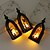 economico Illuminazione per interni e feste-Lanterna retrò con luce a candela elettronica a LED per Halloween, decorazione per feste, decorazioni per la scena