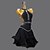 abordables robe de compétition-Danse Latine Robe Strass Gland Épissage Femmes Performance Entraînement Sans manches Chinlon