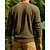 abordables Tapas-Hombre Sudadera Henley Manga Larga Cuello Barco Camiseta Al aire libre Transpirable Poliéster Café Tenis Rutina de ejercicio Corriendo