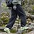 abordables Fondos-Hombre Pantalones cargo Pantalones para senderismo Pantalones de lluvia para senderismo Invierno Al aire libre Ajuste regular Impermeable Resistente al Viento Prendas de abajo Bolsillo Negro Caqui