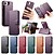 cheap iPhone Cases-Phone Case For Apple AirTag iPhone 16 Pro Max Plus iPhone 15 14 Pro Max Plus iPhone 13 Pro Max Magnetic Adsorption Wallet Case Flip Cover with Stand Holder Detachable Support Wireless Charging Retro