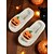 preiswerte Für Frauen-Weiße, flauschige Halloween-Kürbis-Hausschuhe für Damen – weiche Hausschuhe mit lustigem Cartoon-Design für Herbst und Feiertage