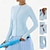 economico Top Yoga-Per donna Giacca da allenamento Giacca da yoga Elastico Traspirante Cerniera completa Manica Lunga Gli sport Tinta unica Top Per Palestra Danza Atletico Vestibilità aderente Abbigliamento sportivo