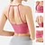 cheap Sports Bras &amp; Vests-Women&#039;s Workout Tank Tops Sports Bra Underwear Medium Support Breathable Wireless Padded Solid / Plain Color Sport Activewear Black Pink Gym Fitness Yoga