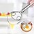 economico Utensili e gadget da cucina-Frusta magica in acciaio inox per impastare, sbattitore a doppio anello, strumento portatile per impastare la farina, sbattitore manuale per uova e mescolatore per pastella del pane per la cottura,