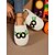abordables Para mujeres-Pantuflas de calavera afelpadas para mujer: cálidas pantuflas de felpa para interiores, cómodas pantuflas sin cordones con temática de Halloween para el hogar, fiestas y ropa de estar en casa durante