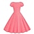 abordables Vestidos-1950s Retro Antiguo Rockabilly Vestido swing Vestido acampanado Ajuste y acampanado Lunares Escote en Pico Disfraz Mujer Víspera de Todos los Santos Carnaval Vacaciones Casual Diario Fiesta temática
