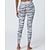 halpa Jooga-leggingsit ja sukkahousut-Naisten Caprileggingsit Jooga leggingsit Vatsatuki Korka vyötärö Kuntosali Urheilu Pilates Alaosat Tulostus Musta Valkoinen Oranssi Syksy Urheilu Urheiluvaatteet Tiukka istuvuus