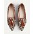 baratos Sapatilhas e Mocassins de mulher-sapatilhas femininas com estampa de leopardo e borlas - sapatos de bico fino estilo retrô com detalhes em laranja e salto bloco para uso diário &amp;passeios casuais