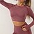 billiga Set och One-Pieces-Dam 2 delar Yogakläder Loungekläder Höst Ensfärgat Träningsdräkter Mörkgrå Sjöblå Gymträning Hög midja Stretch Andningsfunktion Långärmad Sport Sportkläder Smal