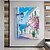 abordables Peintures paysages-Peinture à l&#039;huile abstraite faite à la main, paysage urbain de Paris, peinture à l&#039;huile, vue de la rue, personnes marchant dans les rues animées de Paris, peinture sur cadre
