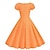 abordables Vestidos-1950s Retro Antiguo Rockabilly Vestido swing Vestido acampanado Ajuste y acampanado Lunares Escote en Pico Disfraz Mujer Víspera de Todos los Santos Carnaval Vacaciones Casual Diario Fiesta temática
