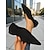 billige Flade sko til kvinder-Brune damesko med spids snude i imiteret læder – minimalistiske slip-on loafers med V-udskæring, elegant business casual og hverdagstøj til kontoret