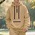 tanie podstawowe bluzy męskie-Męskie Bluza z Kapturem Bluza z kapturem na zamek błyskawiczny Bluza z kapturem Czarny Biały Granatowy Khaki Jasnoszary Kaptur Równina Kieszeń Quarter Zip Sport i turystyka Codzienny Święto Poliester