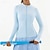 economico Top Yoga-Per donna Giacca da allenamento Giacca da yoga Elastico Traspirante Cerniera completa Manica Lunga Gli sport Tinta unica Top Per Palestra Danza Atletico Vestibilità aderente Abbigliamento sportivo