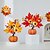abordables Couronnes d&#039;Halloween et Décorations Florales-Décoration de bureau d&#039;automne d&#039;Halloween avec fausse citrouille, baies rouges, feuilles d&#039;érable et lumières LED pour le festival des récoltes d&#039;automne, décoration de scène d&#039;Halloween effrayante