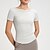 abordables Hauts de yoga-T-shirt de yoga Tee Shirt Fitness Femmes Top Manche Courte Élastique Respirant Pilates Course Yoga Des sports Tenues de Sport Noir Rose