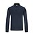 abordables Tee-shirts et chemises-Homme Sweat-shirt de sport manche longue Col montant Top Extérieur Séchage Rapide Respirant Polyester Noir Bleu Bleu de minuit Pêche Tennis Course