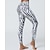 halpa Jooga-leggingsit ja sukkahousut-Naisten Caprileggingsit Jooga leggingsit Vatsatuki Korka vyötärö Kuntosali Urheilu Pilates Alaosat Tulostus Musta Valkoinen Oranssi Syksy Urheilu Urheiluvaatteet Tiukka istuvuus