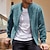 economico Giacche in Suede Sintetico-Per uomo Giacca in finta pelle scamosciata Giacca Casual Vacanza Quotidiano Caldo Tasca Autunno Inverno Semplice Moda Classico Collo alla coreana Regolare Nero Blu marino Blu Cachi Verde militare