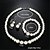 voordelige Sieradensets-bruidssieradensets 1 set imitatieparellegering oorbellen ketting armbanden dames elegante sieradenset voor bruiloft feest speciale gelegenheid