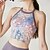 voordelige Sportbeha&#039;s en Tops-Dames Yogabeha Yoga Crop Tanktop Ondergoed / Onderkleding Sneldrogend Medium ondersteuning Ademend Gewatteerd Blote rug Opdrukken Sport Sportkleding Zwart Blozend Roze Sportschool Sportschoenen