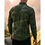 abordables Tapas-Hombre camisa cargo Camisa de camuflaje Manga Larga Cuello Vuelto Camiseta Al aire libre Transpirable Algodón camuflaje Verde Caqui Gris Tenis Golf Corriendo