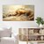 baratos Pinturas de Paisagens-Pintura a óleo artesanal, arte de parede, decoração moderna, abstrata, onda do mar, para sala de estar, decoração de casa, moldura esticada, pintura pendurada/tela enrolada (sem moldura)