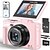voordelige Camera &amp; foto-4k digitale camera voor fotografie, 64mp vlogcamera voor YouTube met 3180 graden kantelbaar scherm, 18x digitale zoom, point-and-shoot camera met 32GB micro SD-kaart voor beginners