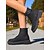 abordables Botas de combate-Botas de combate con cordones para mujer con hebilla lateral: suela antideslizante duradera, estilo informal para exteriores y granja, perfectas para usar en otoño e invierno.