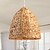 ieftine Design Lustre-Lampă suspendată vintage rustică, material ratan, înălțime 46 cm, lumină alb cald/alb, e26 e27, lanț reglabil
