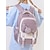 voordelige Kinderen en Tiener Rugzakken-Voor heren Dames rugzak Schooltas Schoolrugzak boekentas School Dagelijks Effen Kleur Oxfordstof Nylon Grote capaciteit waterdicht Lichtgewicht Hanger Rits Zwart Blozend Roze Paars