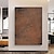 abordables Wabi Sabi-Pintura al óleo texturizada hecha a mano abstracta en tonos tierra con efecto envejecido, marrón topo, carbón profundo, grietas, lienzo, arte de pared de inspiración vintage, decoración minimalista,