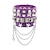 abordables Accessoires d&#039;Halloween-Bracelet unisexe en similicuir clouté avec tête de mort punk pour Halloween et chaînes – Bracelet gothique réglable pour soirée costumée, cosplay et concerts de rock