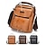 abordables Bolsos de hombre-Bolso bandolera de piel sintética impermeable para hombre con diseño multibolsillos: bolso bandolera informal de viaje para desplazamientos diarios, trabajo o salidas de fin de semana.