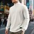billige Basic gensere-Herre Genser Kvart glidelås genser Svart Hvit Vin Militærgrønn Kakifarget Halv glidelås عادي Jacquardvevnad Quarter Zip Sport &amp; Utendørs Daglig Ferie Polyester Gatemote Grunnleggende Fritid Vår Høst