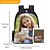 cheap Kids &amp; Teen Backpacks-Kid's Custom Photo School Backpack with Reflective Safety Strips, Multi-Compartment Storage, and Luggage Strap – Personalized Bookbag for Kids, Travel, and Daily School Use
