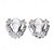 voordelige Oorbellen-Dames Ring oorbellen meetkundig Kostbaar Modieus Eenvoudig Gesimuleerde diamant oorbellen Sieraden Zilver Voor Bruiloft Feest Werk Dagelijks 1 paar