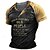 ieftine Cuvinte amuzante-Bărbați Grafic Bloc Culoare Scrisă Cămașă Henley Tricouri Cămașă de epocă Manșon scurt Tipărire 3D Modă Designer Comfortabil În aer liber Casual Zilnic Vară Negru Maro Kaki Albastru Închis Henley