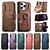 billiga iPhone-fodral-telefon fodral Till iPhone 17 Pro Max 17 Air 16 Pro Max Plus 16 16 Plus 16 Pro 15 15 Pro Max 15 14 Pro Max Plus 13 Pro Max Plånboksfodral Dragkedja Stöd Kortplats Kontor / företag TPU Nylon PU läder