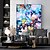 baratos Pinturas Florais/Botânicas-Pintura a óleo feita à mão em tela, arte de parede, decoração moderna abstrata para decoração de casa, pintura enrolada sem moldura e sem esticar