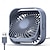 abordables Ventilateurs de Bureau-Topk Mini ventilateur portable USB de bureau à fort débit d'air &amp;Ventilateurs sur pied silencieux à 3 vitesses et rotation à 360° pour la maison