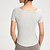 abordables Hauts de yoga-T-shirt de yoga Tee Shirt Fitness Femmes Top Manche Courte Élastique Respirant Pilates Course Yoga Des sports Tenues de Sport Noir Rose