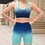 billiga Set och One-Pieces-Dam 2 delar Sport BH Träningsset Yogakläder Färggradient Träningsdräkter Svart Rodnande Rosa Gymträning Hög midja Stretch Andningsfunktion Ärmlös Sport Sportkläder Smal