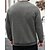 levne Základní mikiny_-Pánské Mikina Černá Khaki Tmavě šedá Kávová Tričkový Bez vzoru Žakár Rýhovaný S texturou Pletená textura Sporty a outdoor Denní Dovolená Polyester Šik ven Základní Na běžné nošení Jaro Podzim Oblečení