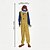 voordelige Halloween-Grote buitenclown met elektrische sensor, geluid en licht, Halloween-tuindecoratie, rekwisieten met beweging, geluid en licht