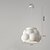 cheap Island Lights-Cloud Wabi Sabi Pendant Light, 28cm Height, Warm White White Light, E26 E27, Adjustable Chain