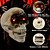 cheap Halloween Hanging &amp; Tabletop Decorations-Halloween Electric Skull Head with Sound Control Sensing Glow and Scary Mouth Open for Prank Decorative Hanging