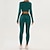 billiga Set och One-Pieces-Dam 2 delar Yogatröja Loungekläder Höst Ensfärgat Träningsdräkter Svart Röd Gymträning Hög midja Stretch Andningsfunktion Långärmad Sport Sportkläder Smal